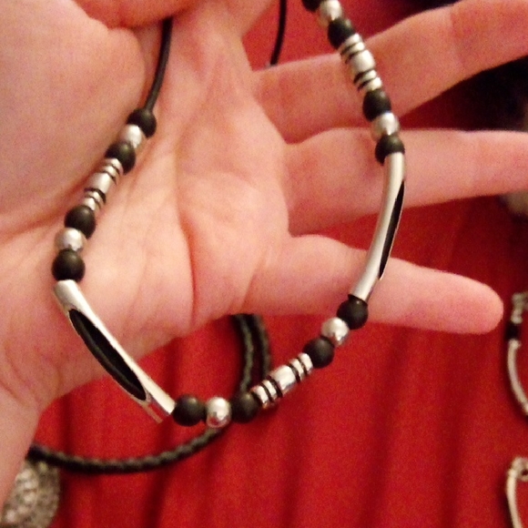 Gothic, Punk, Black & Silver Jewelry Lot. - Picture 10 of 14